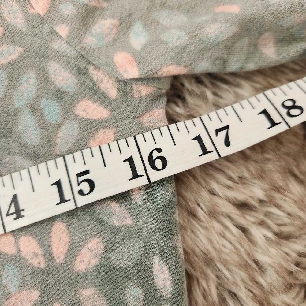 Free People Shayla Wrap Midi Dress‎ In Sky Floral With Gray Background - Picture 11 of 13